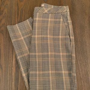 H&M Plaid Straight Leg Pant